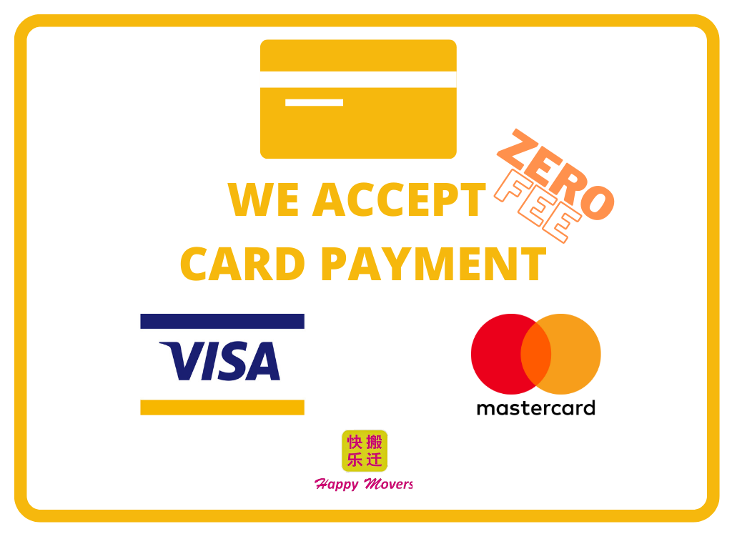 happy movers accept card payment